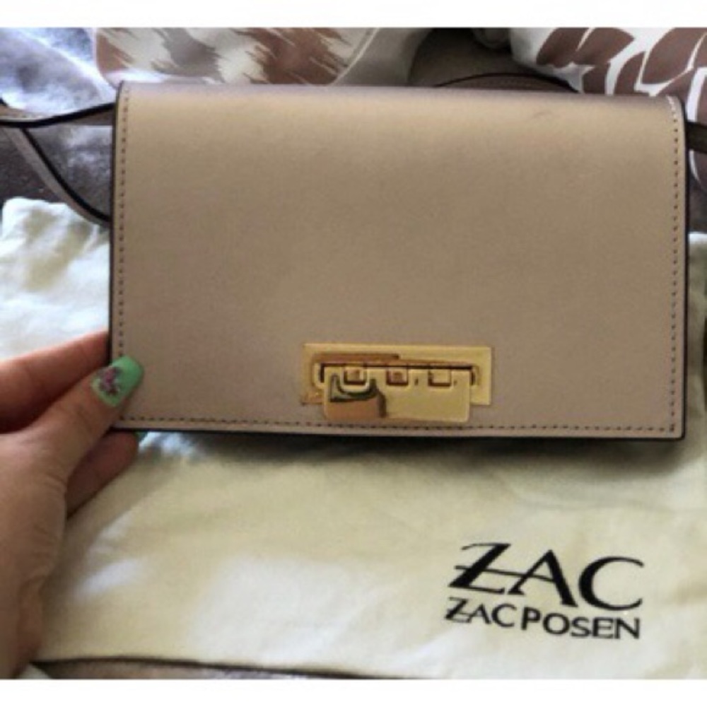 ZAC zac posen rose gold clutch/crossbody
